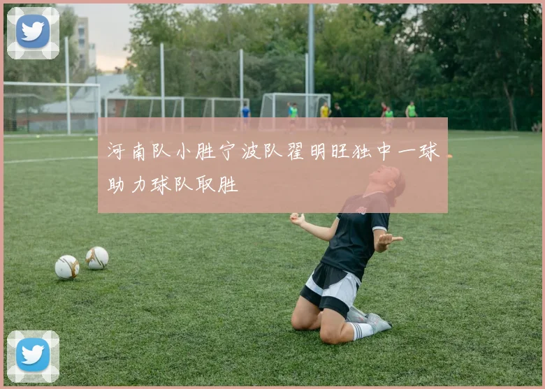 河南队小胜宁波队翟明旺独中一球助力球队取胜